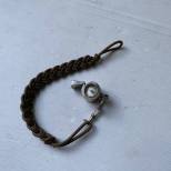 NSDAP Sifflet/boussole de commandement et cordon tressé coton brun 