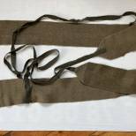 Paire de bandes chevillères Skieur  laine élastique kaki 