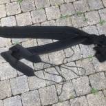 Paire de bandes moletières officier drap noir 