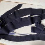 Paire de bandes moletières troupe Chasseur drap bleu nuit 
