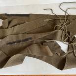 Paire de bandes moletières troupe drap kaki 