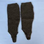 Paire de bas de skieur laine kaki 