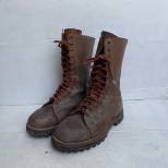 Paire de Bottes de saut Mdle 1950 cuir marron