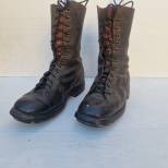 Paire de bottes de saut TAP Mdle 1950/53 cuir noir 