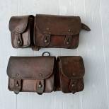 Paire de cartouchières Mdle 1938 Cuir marron 
