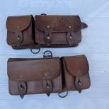 Paire de cartouchières Mdle 1938 Cuir marron 