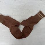 Paire de chaussettes réglementaires laine marron 