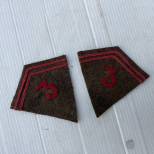 Paire de coins de col troupe 3éme Régiment Zouave 