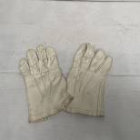 Paire de Gants Officier cuir blanc