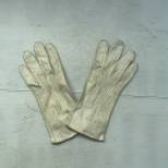 Paire de Gants Officier cuir blanc