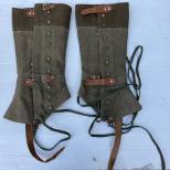 Paire de guètres de montagne Mdle 1940 et lacets  Mdle 1940 
