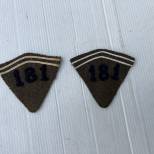 Paire de pattes de col troupe Infanterie Territoriale 