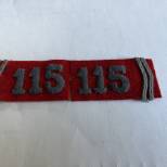 Paire de pattes de col troupe Mdle 1914 Artillerie Lourde 