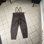 Pantalon de vol Mdle SIP Type 30 en cuir marron foncé 