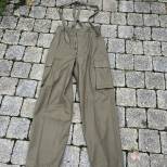 Pantalon Parachutiste Mdle 1947 et bretelles  toile verte 