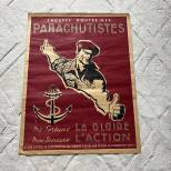Affiche Recrutement Parachutistes Coloniaux 