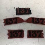 Pattes de col et écusson Mdle 1873 Infanterie 