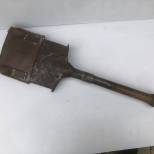 Pelle bèche individuelle Mdle 1909 et étui cuir marron 