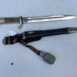 Police Baionnette Mdle 'court' dragonne et gousset cuir 
