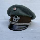 Police casquette officier drap vert 