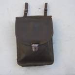Porte cartes cuir marron foncé officier 