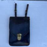 Porte cartes officier cuir marron foncé 