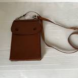 Porte cartes officier en cuir marron  Type ' Liseuse'