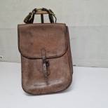 Porte cartes officier en cuir marron 