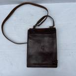 Porte cartes officier type Liseuse cuir marron 