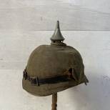 Prusse Casque a pointe Troupe Mdle 1915 et couvre casque