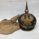 Prusse Casque à pointe Mdle 1895 officier et couvre casque 