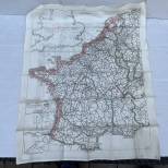 RAF Carte en soie Evasion France / Allemagne 