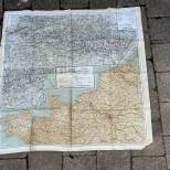 RAF Carte en soie Evasion France/Espagne/Belgique/hollande 
