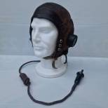 RAF Serre Téte type C cuir marron , écouteurs , cablage, fiche 