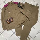 Russie Calot , chemise , culotte cartouchière troupe Mdle 1943 