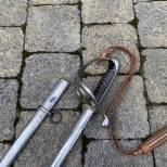 Sabre officier Mdle 1882 et dragonne cuir fauve
