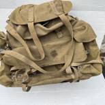 Sac à dos Commando toile kaki et bretelles 