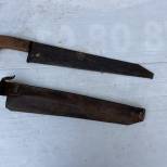 Scie égoine Mdle 1905 et etui cuir marron 