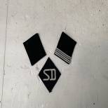 SD 'Sicherheitsdienst' Pattes de col et insigne de manche 