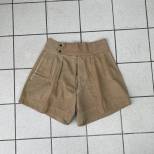 Short tropical ' Type Anglais ' coton kaki clair