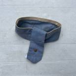 Sous col officier en coton bleu horizon 