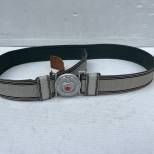 SS Ceinturon officier tissu et boucle ronde alu 