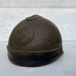 Tankiste Casque Mdle 1919 Peinture Kaki 