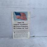 Tract Eisenhower Débarquement Afrique du Nord 9 Nov 1942 