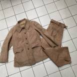 Veste et Pantalon Salopette Troupe Mécanisée Mdle 1935 toile cachou