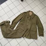 Veste et Pantalon Salopette Troupe Mécanisée Mdle 1935 toile verte 