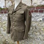 Veste US Mdle 1942 ,  1ére Armée 4éme Rgt Marche Zouave 