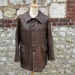 Veston Tankiste Mdle 1935 cuir marron 