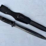 WH Baionnette 84/98 Plaquettes  Bakélite et gousset cuir LW Flak Rgt 9 