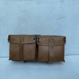 WH Cartouchière G43 cuir grenelé marron clair 